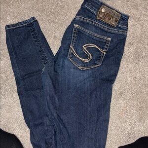 Silver Jeans Dark Blue Skinny Jeans
